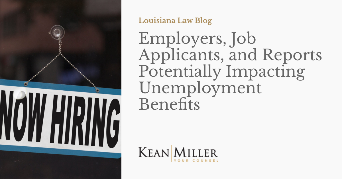 Employers, Job Applicants, and Reports Potentially Impacting