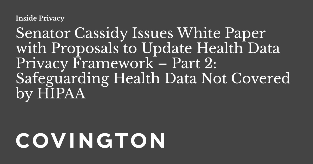 Senator Bill Cassidy’s February 21, 2024 White Paper