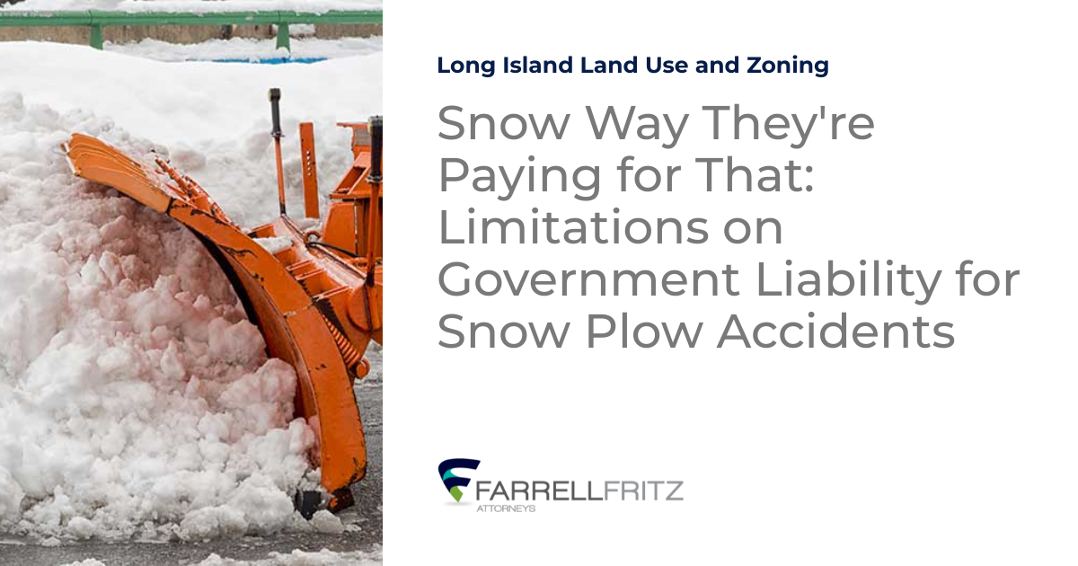 Snow Way They're Paying for That Limitations on Government Liability
