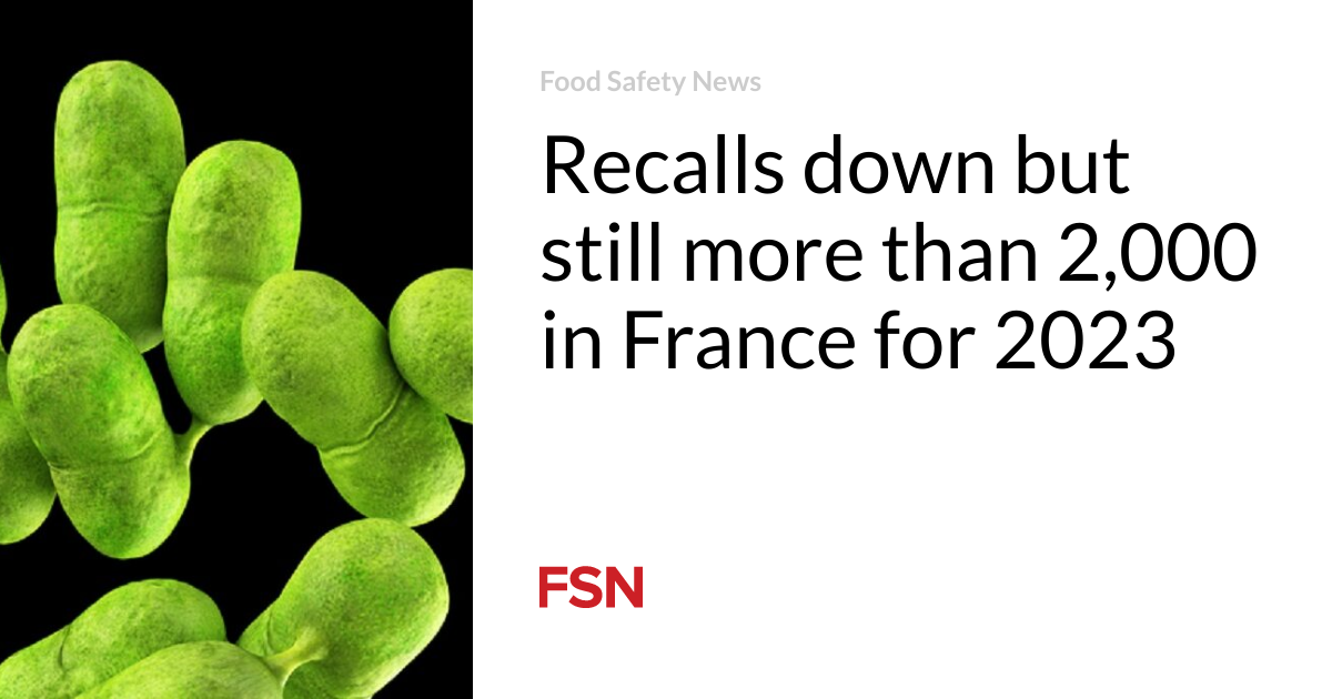 Recalls down but still more than 2,000 in France for 2023 - Vimarsana News