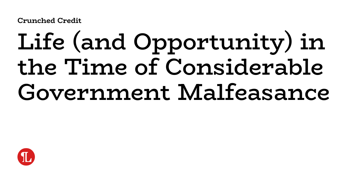 Life (and Opportunity) in the Time of Considerable Government ...