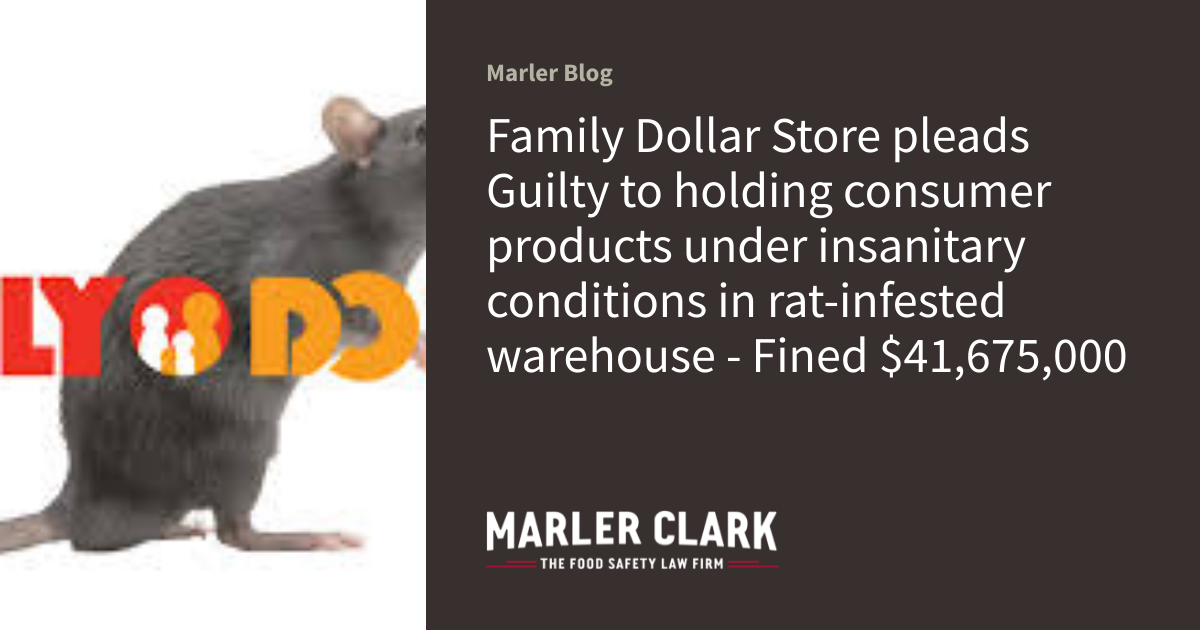 Family Dollar Store pleads Guilty to holding consumer products under ...