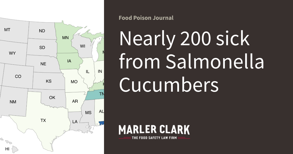 Nearly 200 sick from Salmonella Cucumbers - Vimarsana News