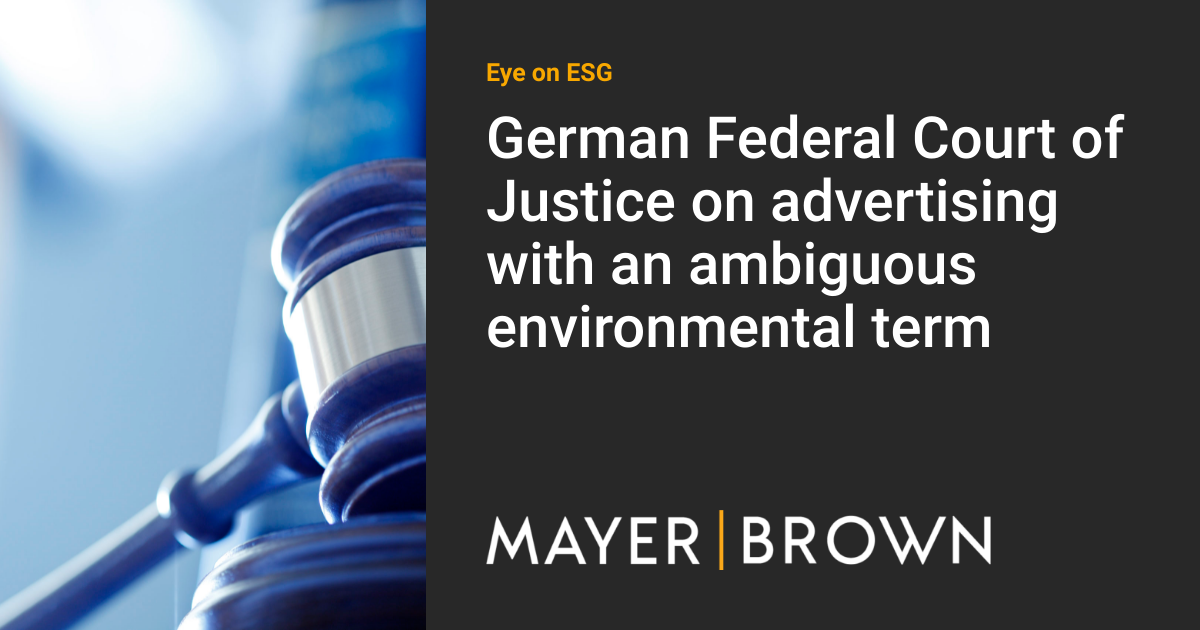 German Federal Court of Justice on advertising with an ambiguous ...