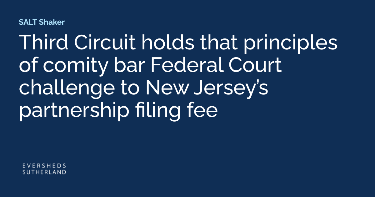 Third Circuit holds that principles of comity bar Federal Court
