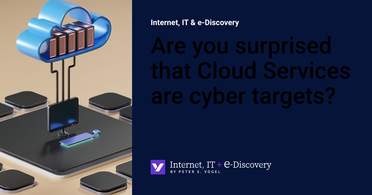 Are you surprised that Cloud Services are cyber targets? | Internet, IT ...