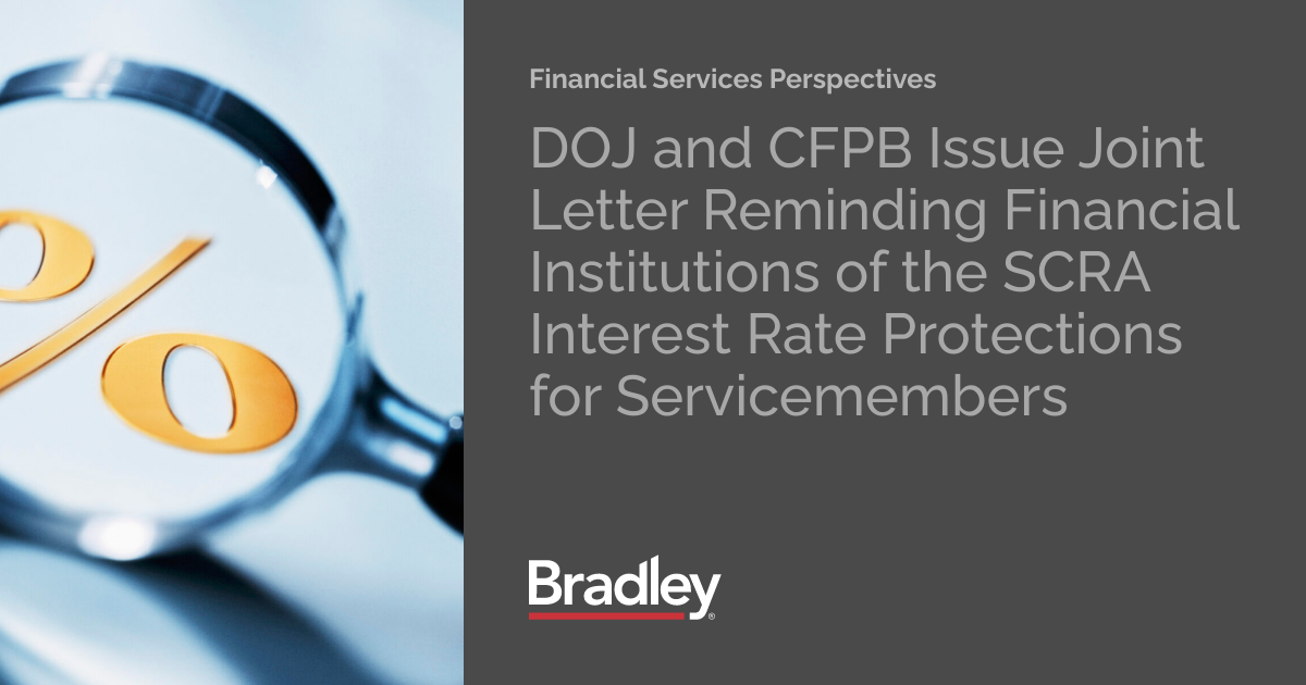 doj-and-cfpb-issue-joint-letter-reminding-financial-institutions-of-the