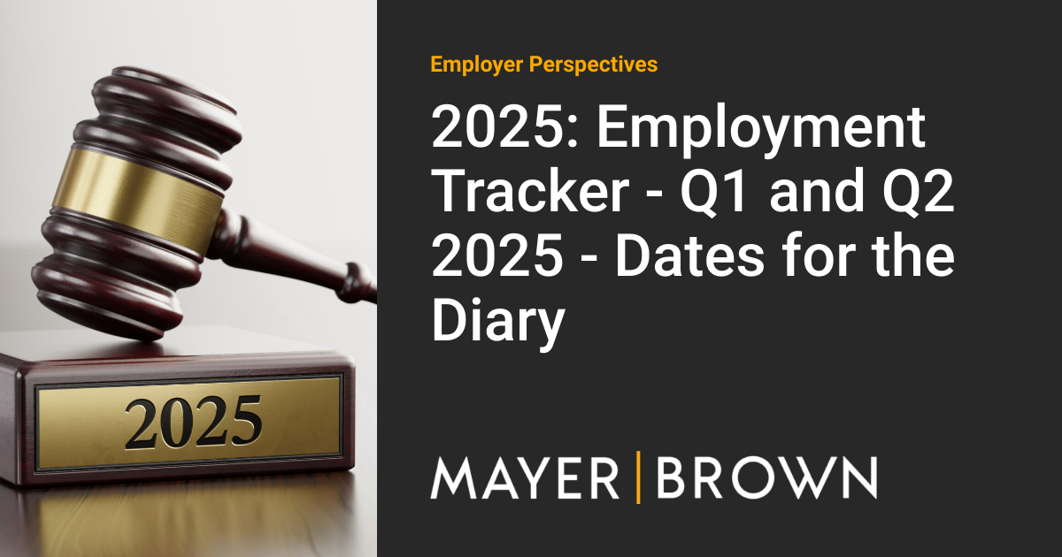 2025 Employment Tracker Q1 and Q2 2025 Dates for the Diary