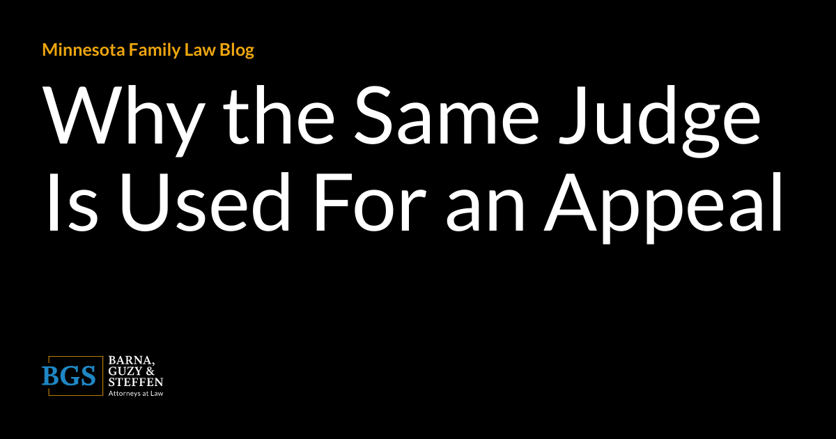 Why the Same Judge Is Used For an Appeal