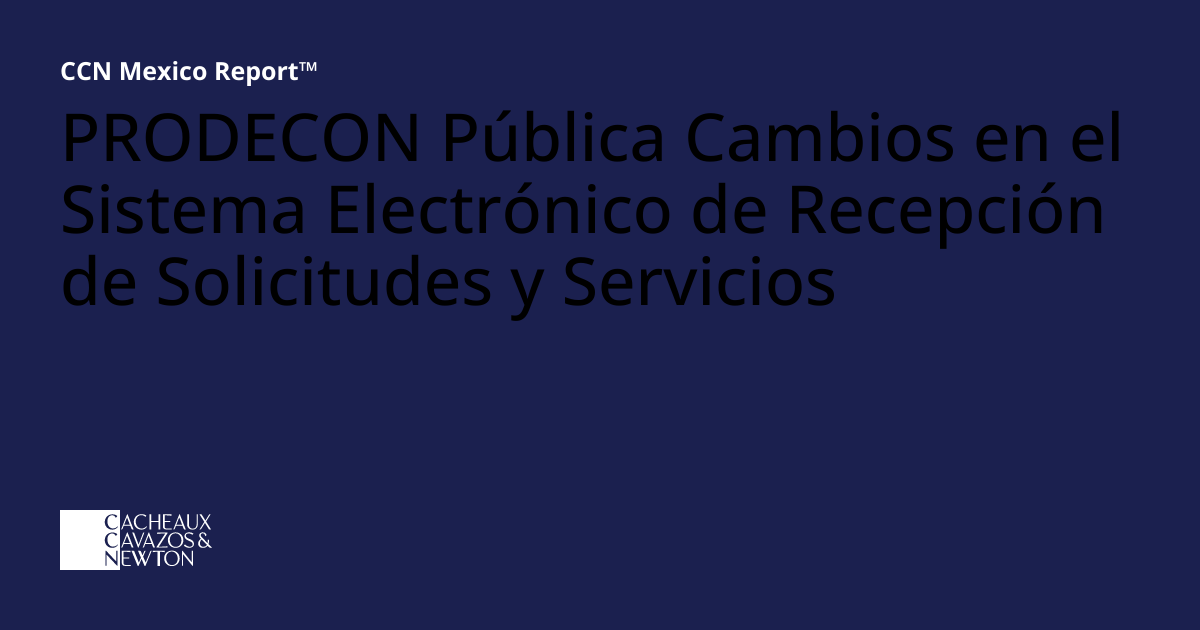 PRODECON Pública Cambios en el Sistema Electrónico de Recepción de ...