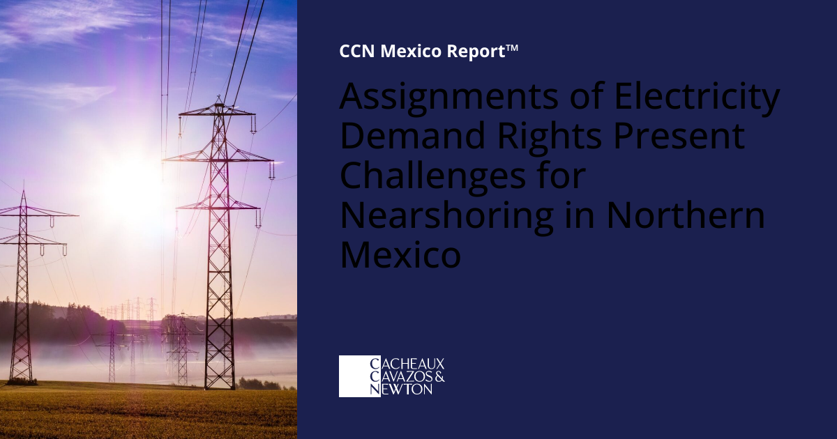 Assignments of Electricity Demand Rights Present Challenges for ...