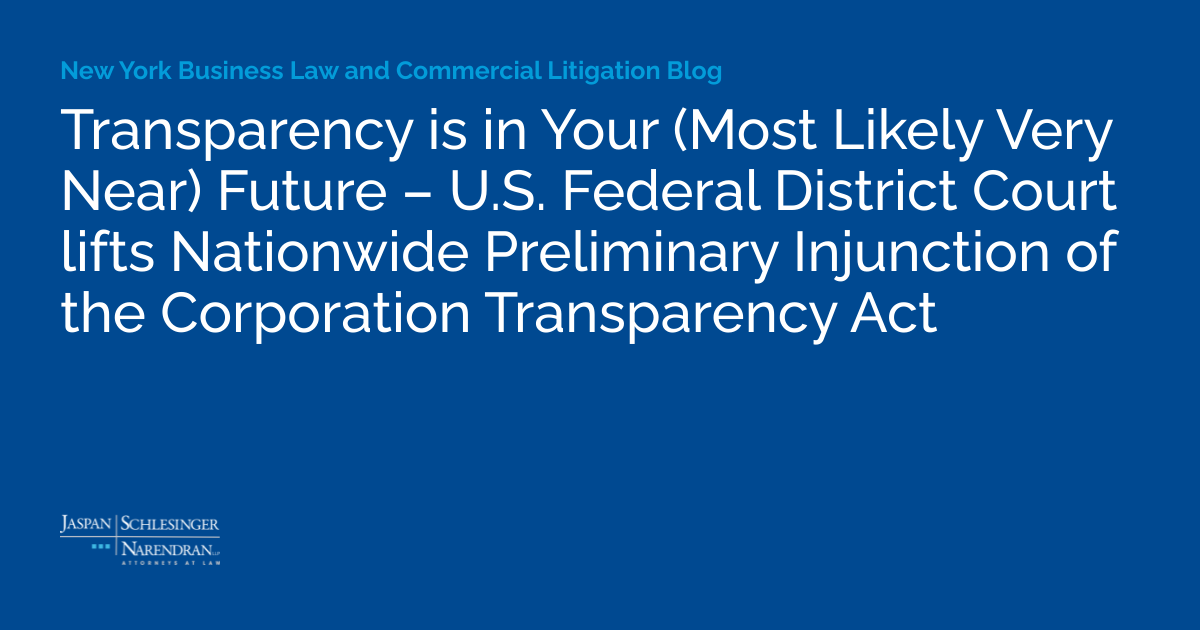 Transparency is in Your (Most Likely Very Near) Future – U.S. Federal ...