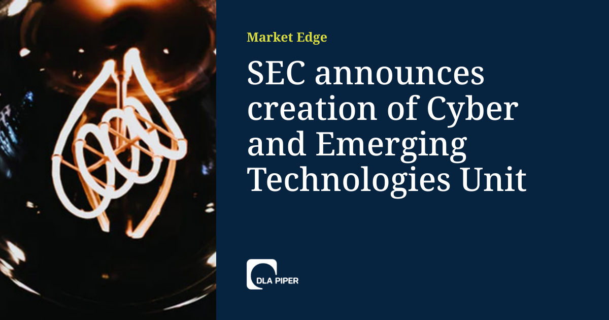 SEC announces creation of Cyber and Emerging Technologies Unit | Market ...