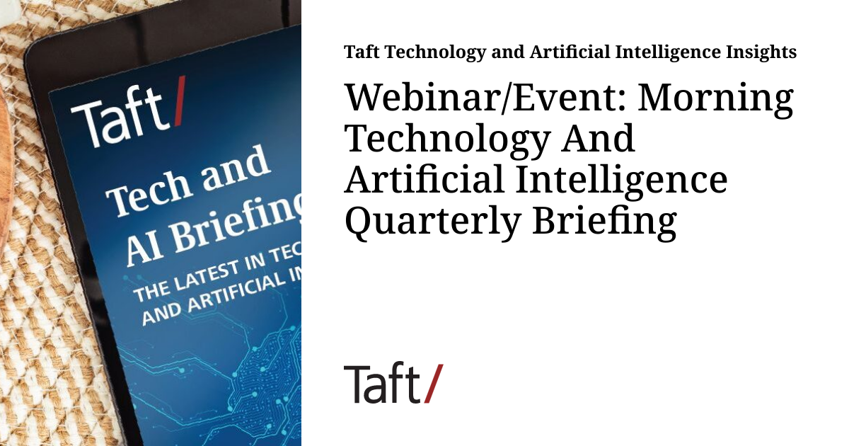 Webinar/Event: Morning Technology And Artificial Intelligence Quarterly ...