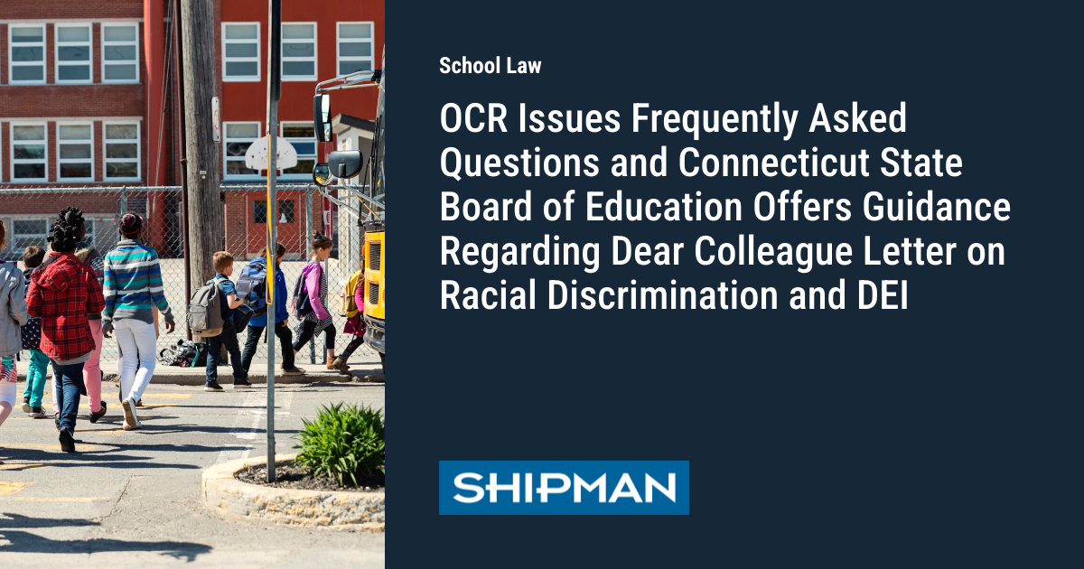 OCR Issues Frequently Asked Questions and Connecticut State Board of ...
