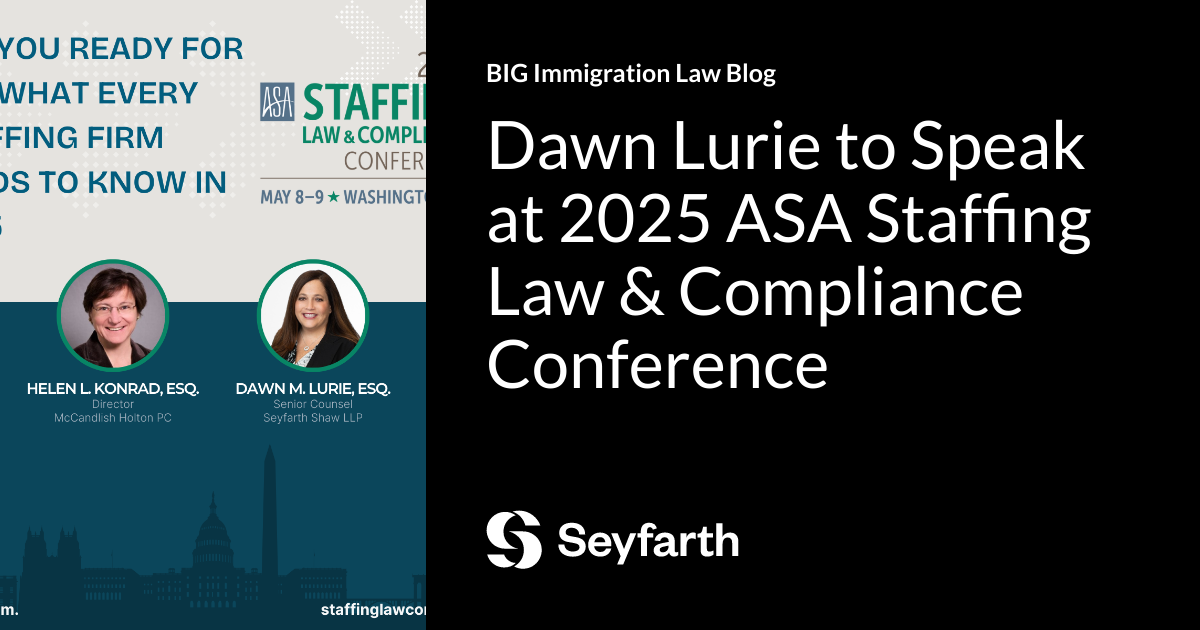 Dawn Lurie to Speak at 2025 ASA Staffing Law & Compliance Conference ...
