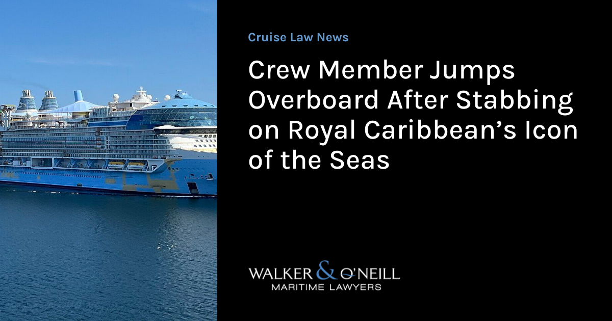Crew Member Jumps Overboard After Stabbing on Royal Caribbean’s Icon of