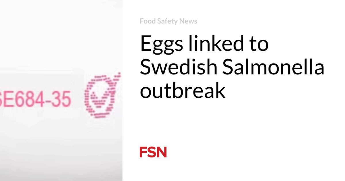 Eggs linked to Swedish Salmonella outbreak