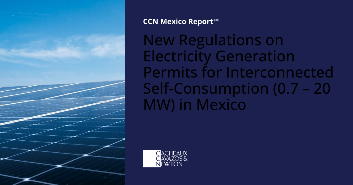 New Regulations on Electricity Generation Permits for Interconnected ...