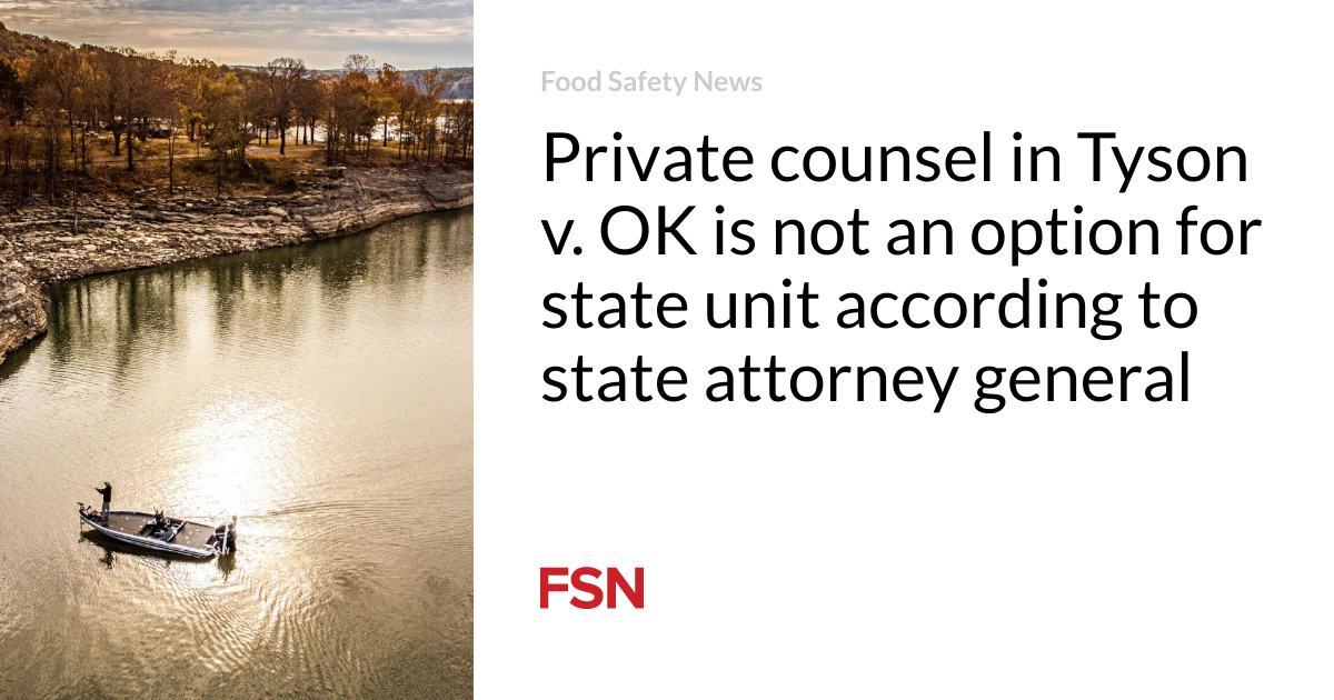 Private counsel in Tyson v. OK is not an option for state unit according to state attorney general