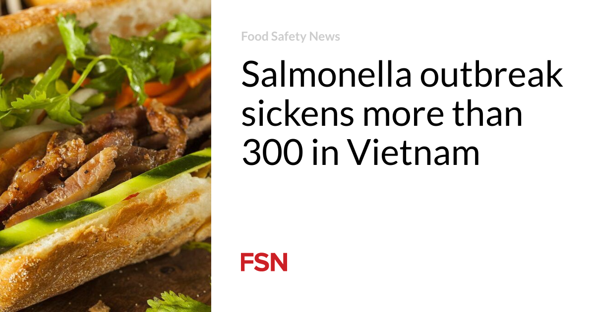 Salmonella outbreak sickens more than 300 in Vietnam