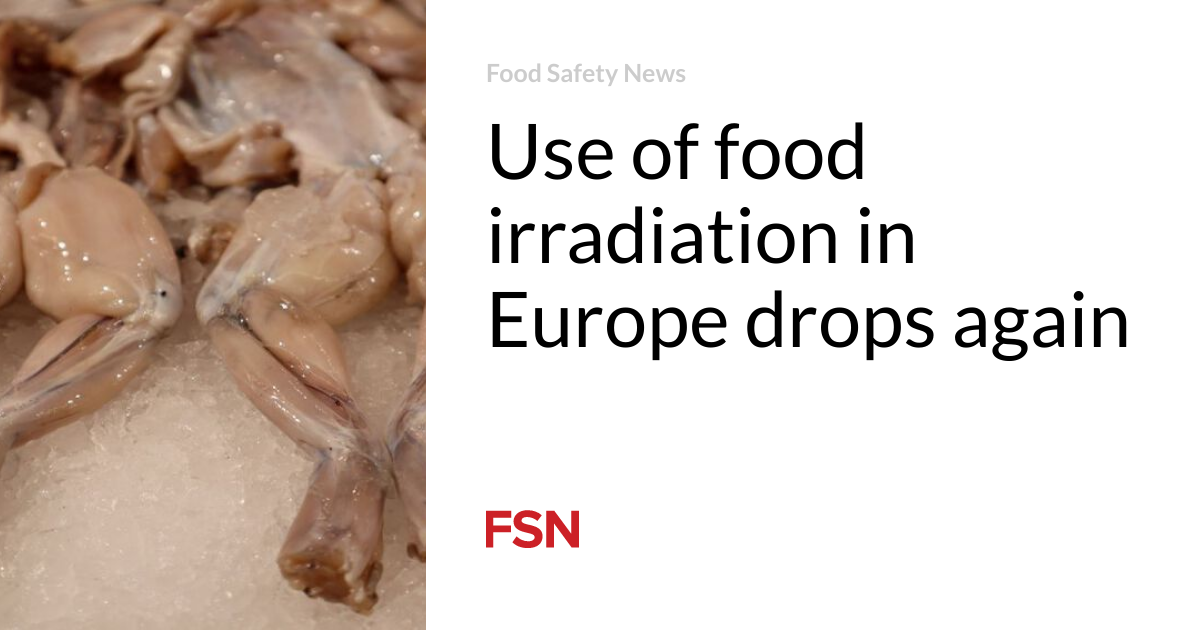 Use of food irradiation in Europe drops again