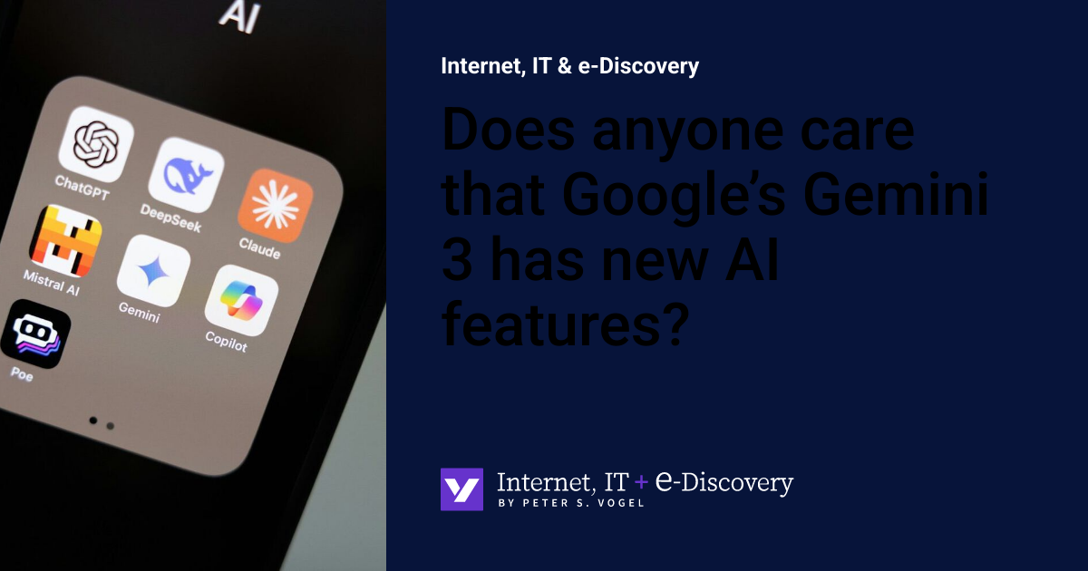 Does anyone care that Google’s Gemini 3 has new AI features? | Internet ...