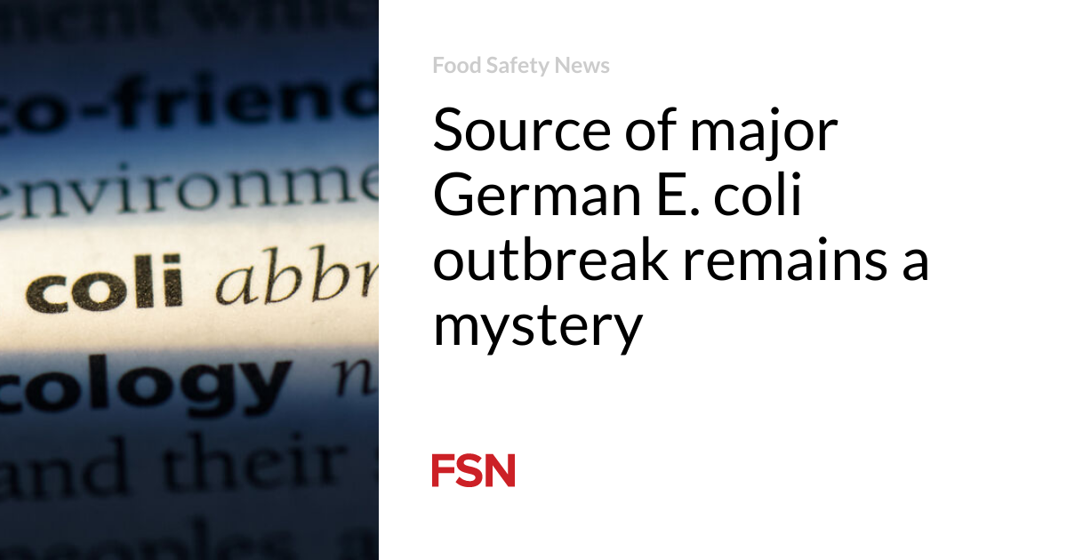 Source of major German E. coli outbreak remains a mystery