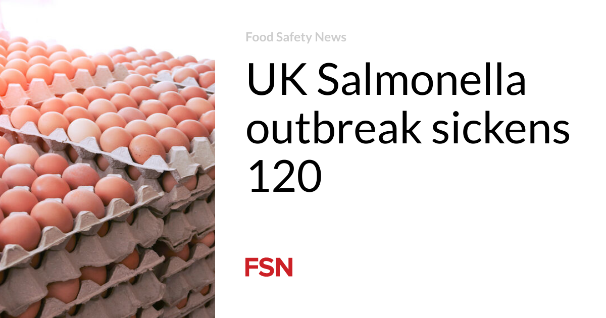 UK Salmonella outbreak sickens 120