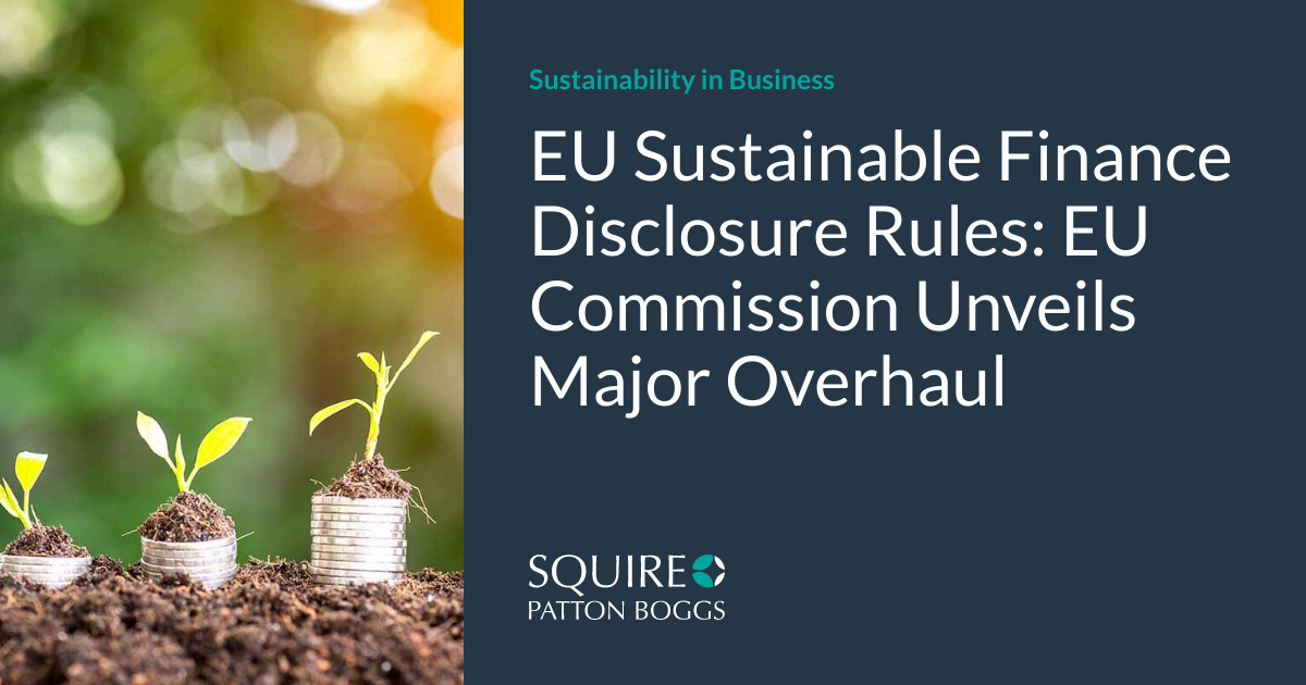 EU Sustainable Finance Disclosure Rules: EU Commission Unveils Major ...
