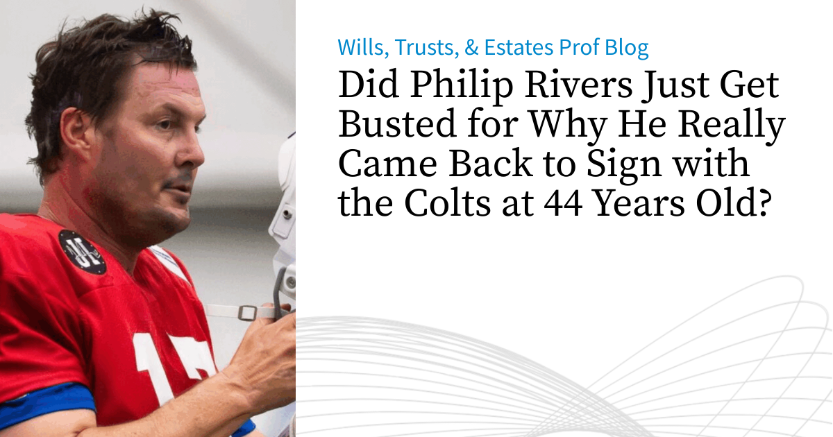 Did Philip Rivers Just Get Busted for Why He Really Came Back to Sign