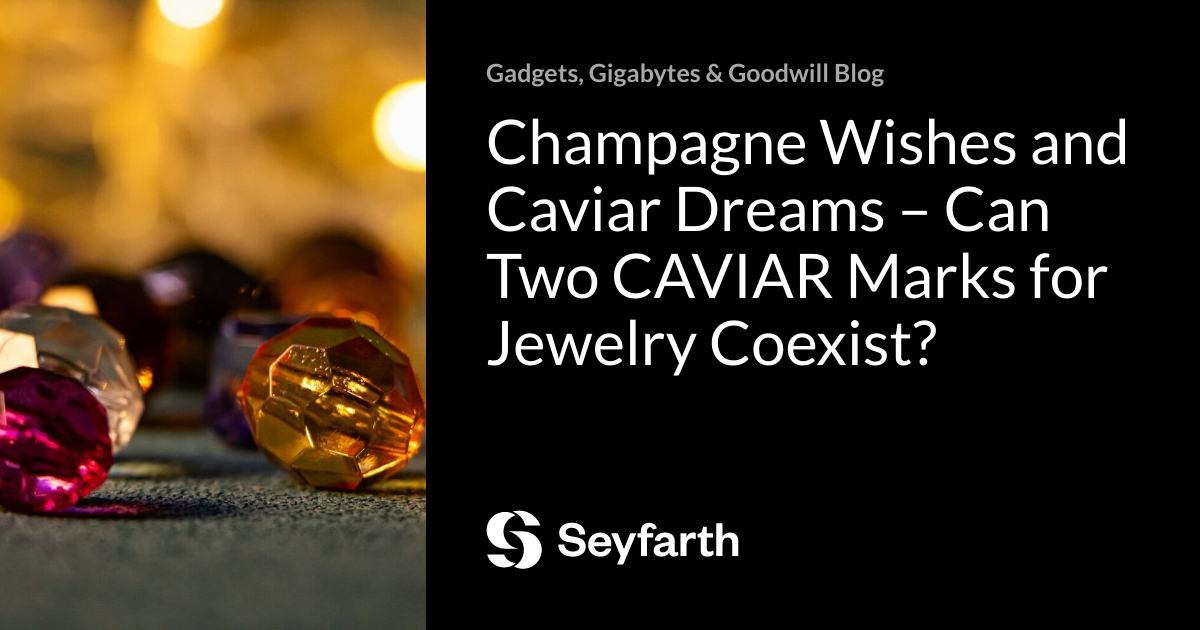 Champagne Wishes and Caviar Dreams – Can Two CAVIAR Marks for Jewelry ...