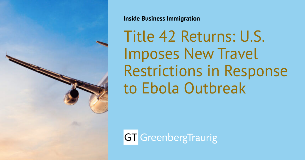 US Tightens Ebola Travel Ban