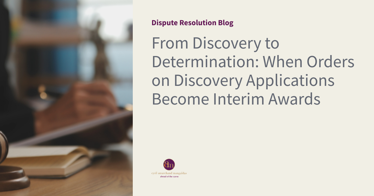 From Discovery to Determination: When Orders on Discovery Applications ...