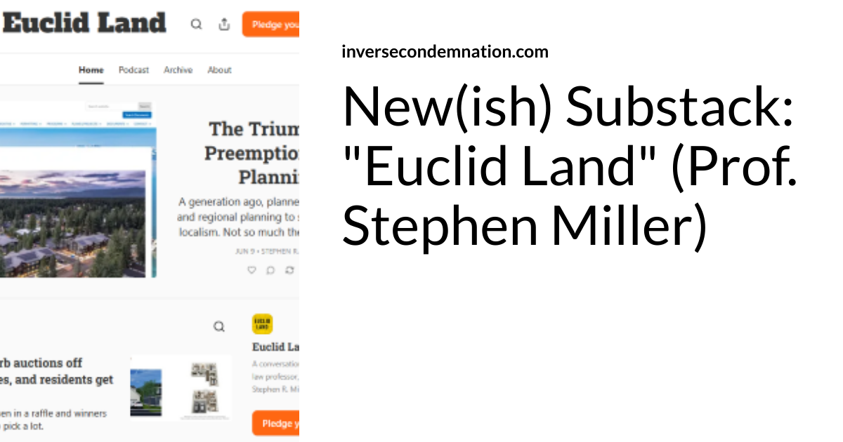 New(ish) Substack: "Euclid Land" (Prof. Stephen Miller ...