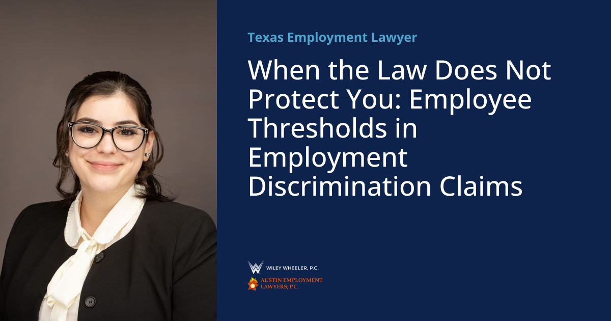 When the Law Does Not Protect You: Employee Thresholds in Employment ...