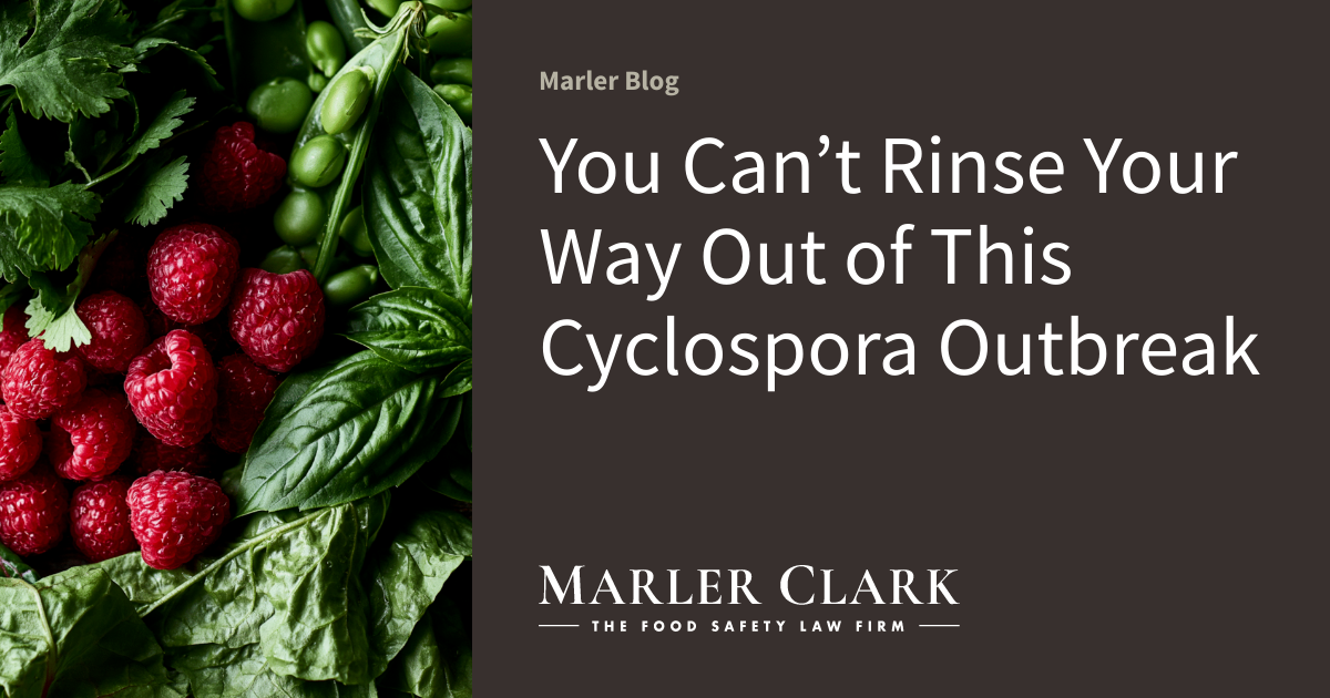 You Can’t Rinse Your Way Out of This Cyclospora Outbreak