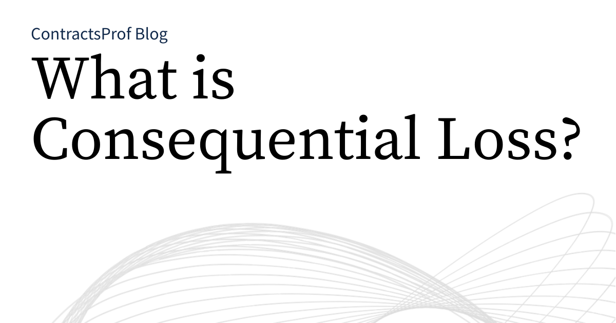 What is Consequential Loss?