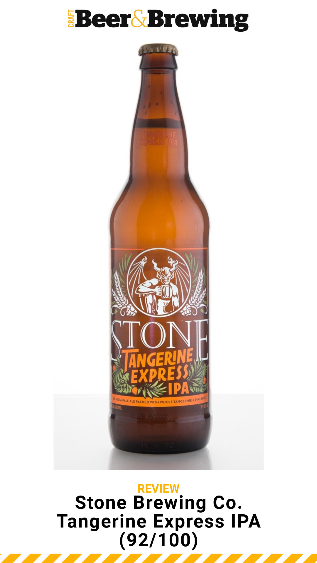 Review Stone Brewing Co. Tangerine Express IPA Craft Beer & Brewing
