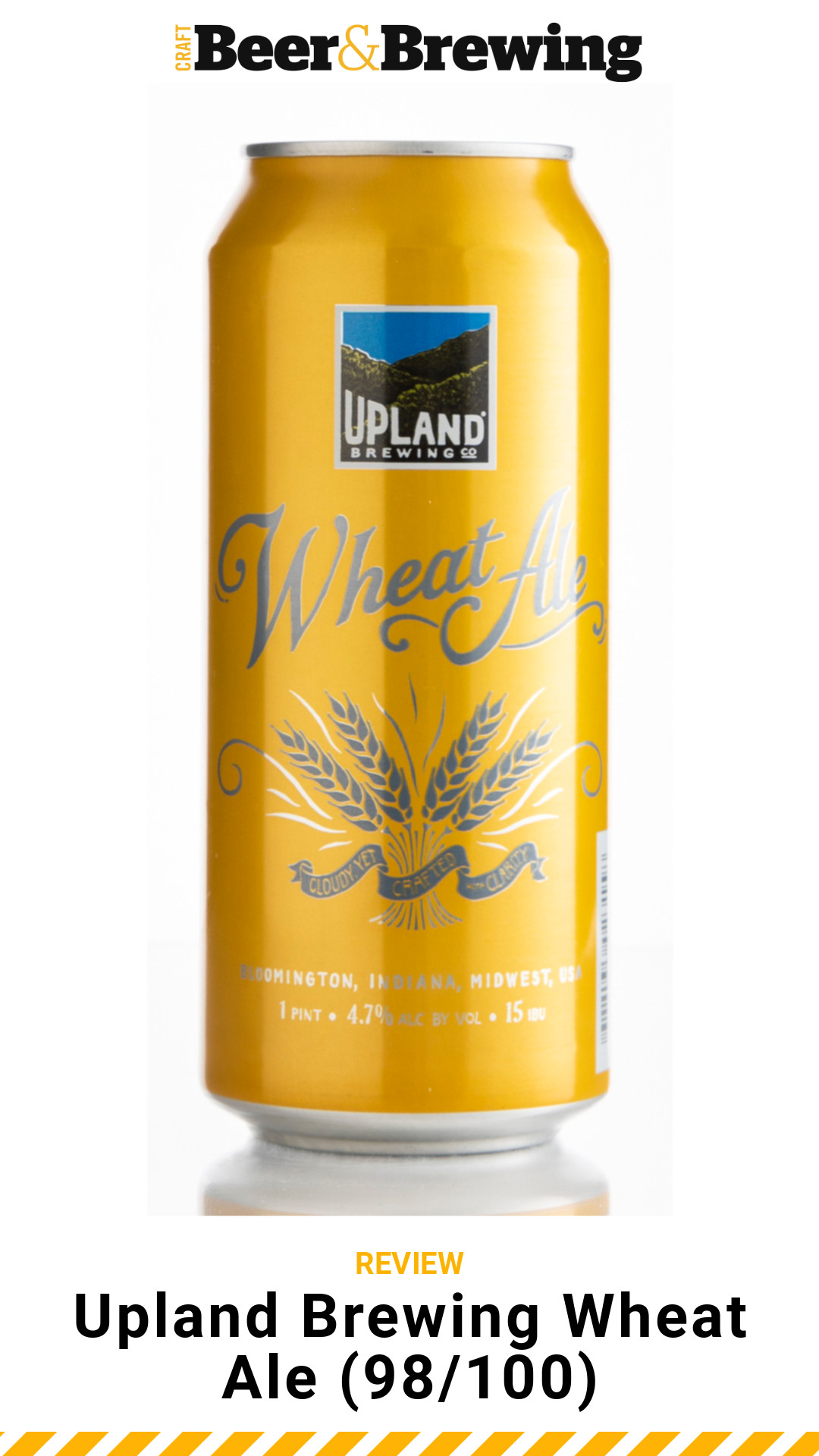 Review Upland Brewing Wheat Ale Craft Beer & Brewing