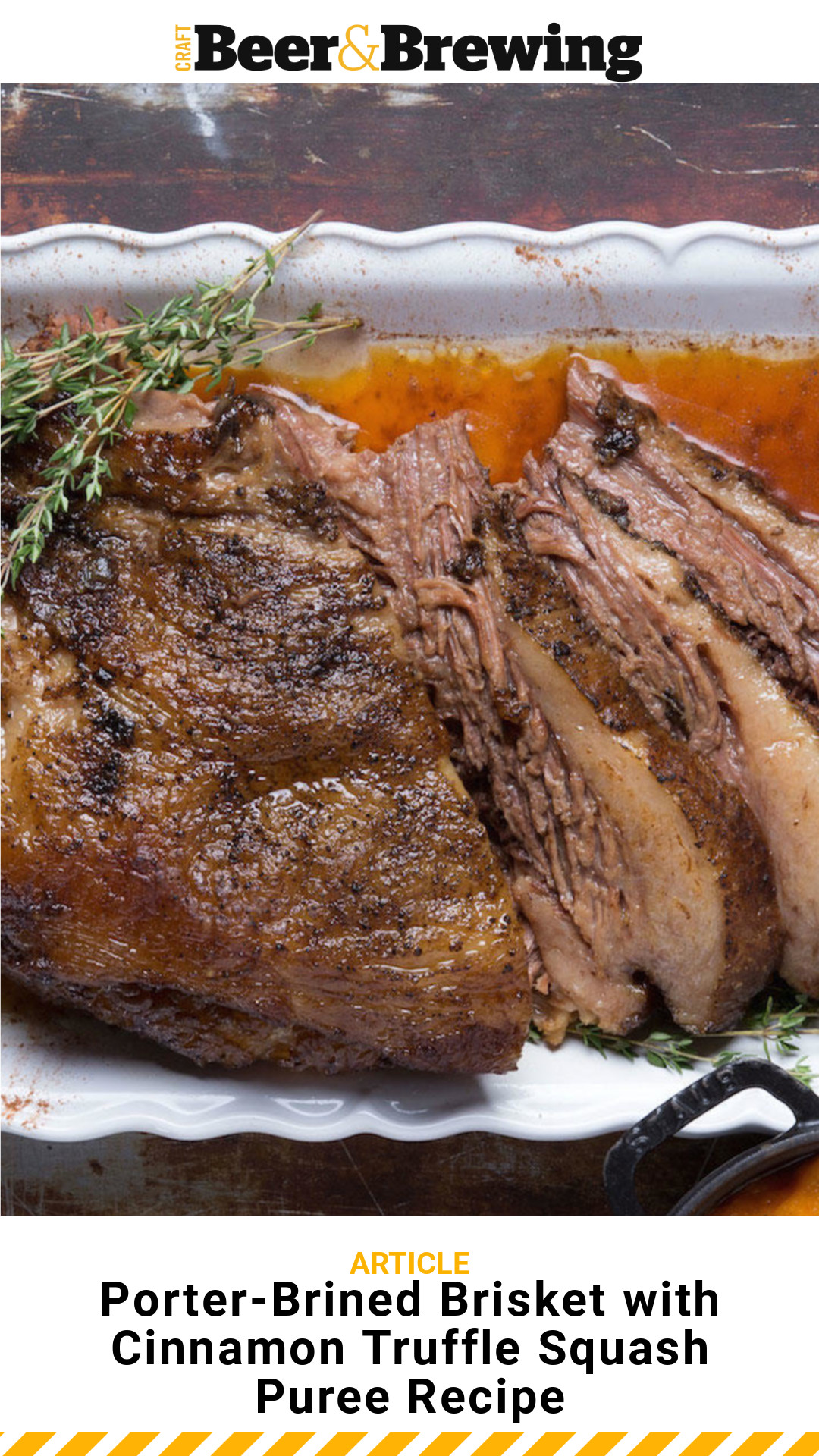 PorterBrined Brisket with Cinnamon Truffle Squash Puree Recipe Craft