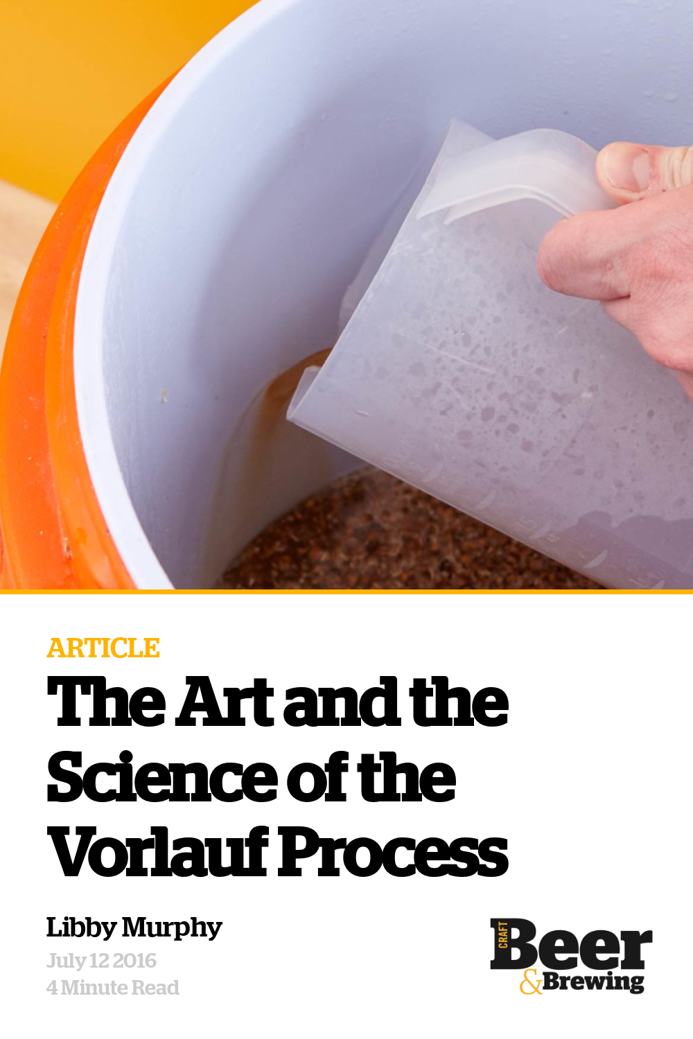 The Art and the Science of the Vorlauf Process Craft Beer & Brewing