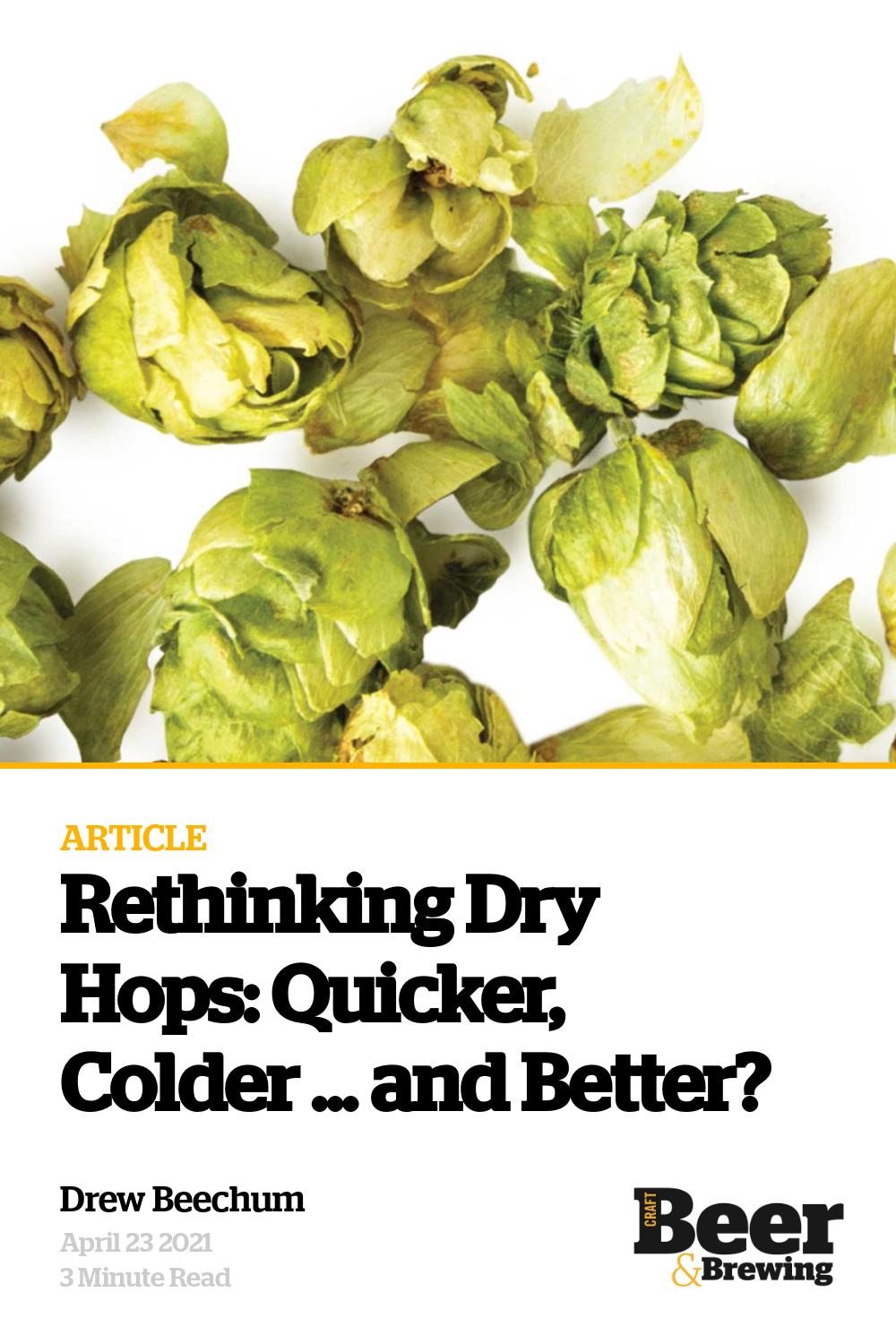 Rethinking Dry Hops Quicker, Colder … and Better? Craft Beer & Brewing
