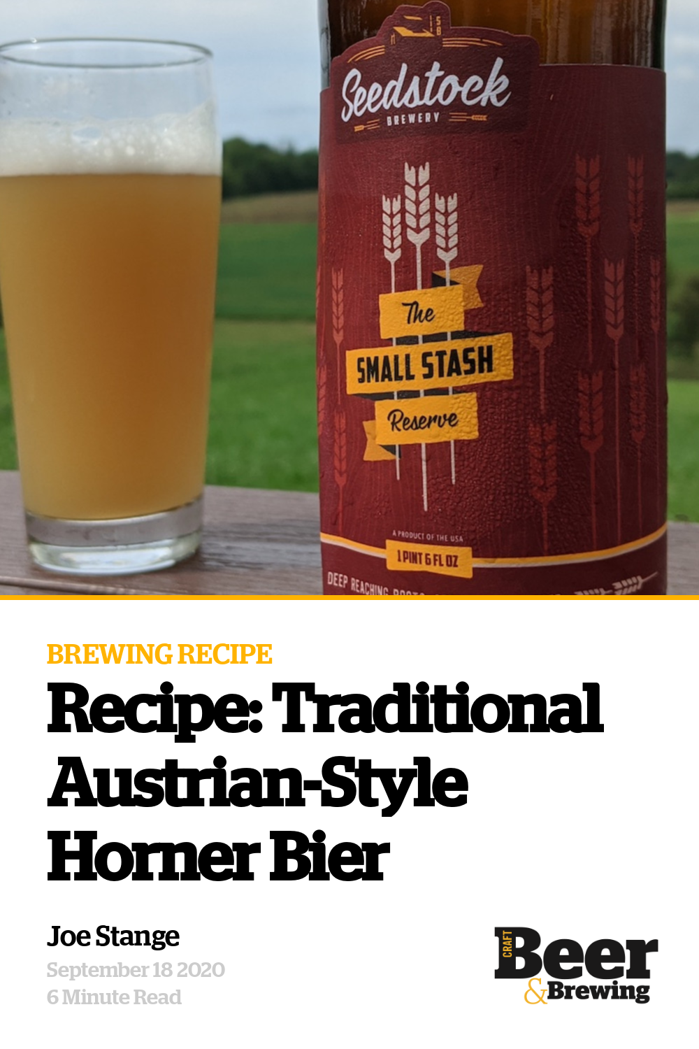 Recipe Traditional AustrianStyle Horner Bier Craft Beer & Brewing
