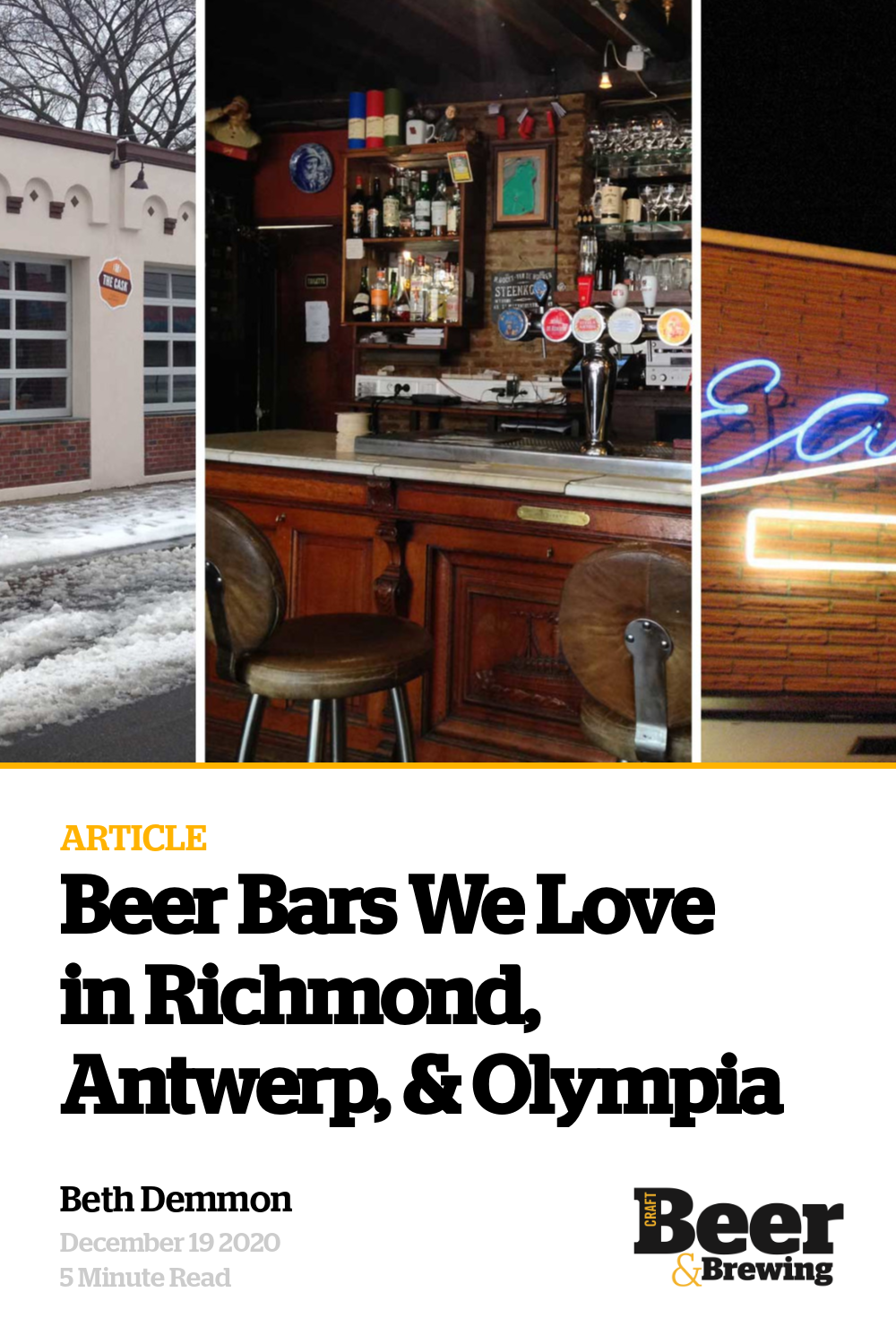 Beer Bars We Love in Richmond, Antwerp, & Olympia Craft Beer & Brewing