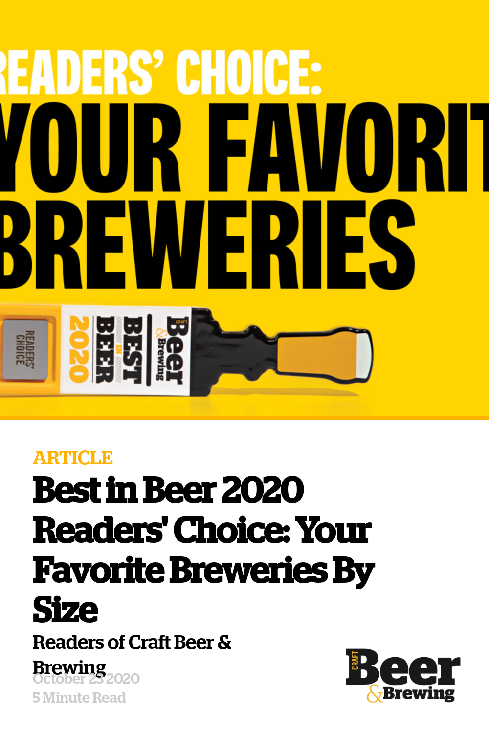 Best in Beer 2020 Readers' Choice Your Favorite Breweries By Size