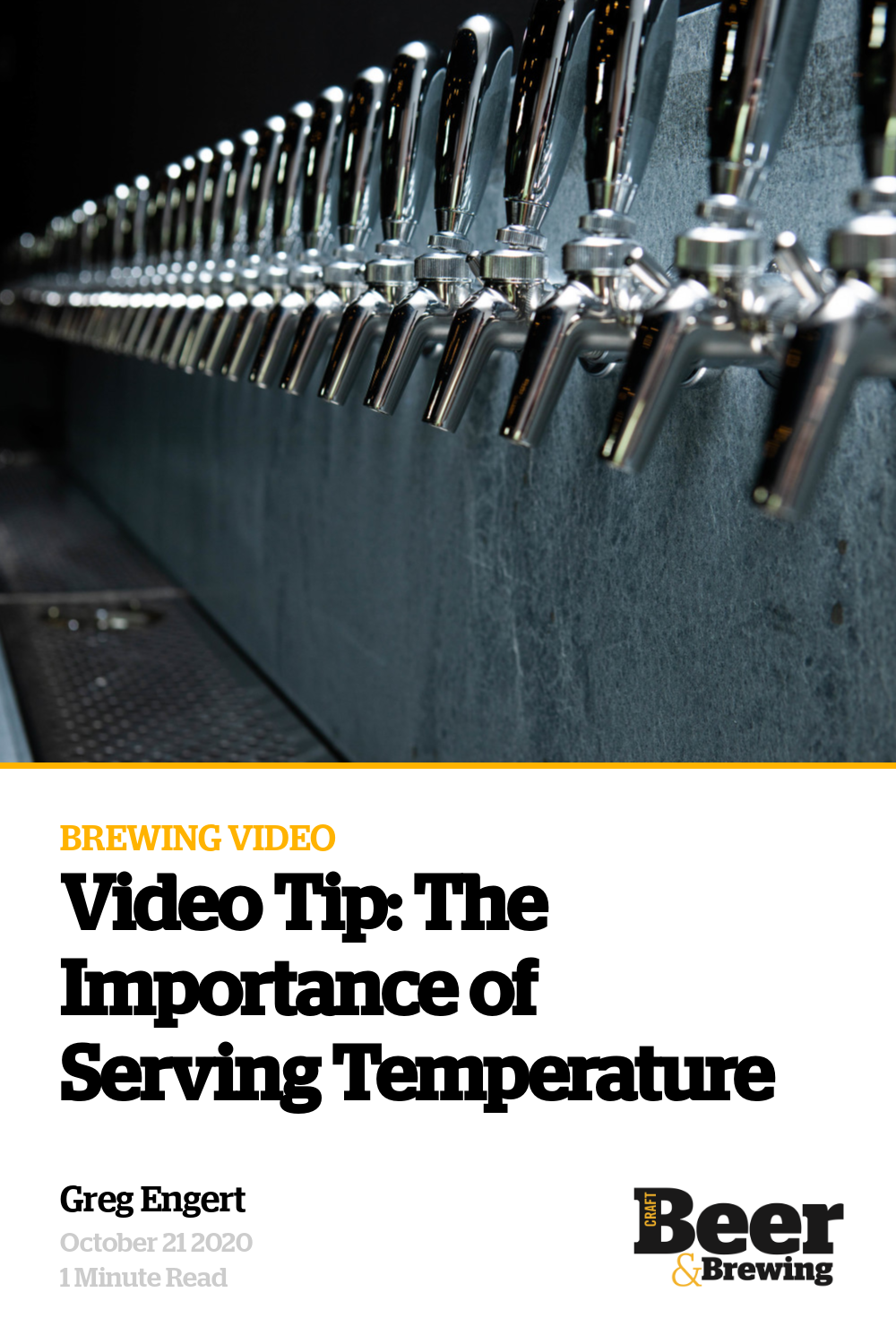 Video Tip The Importance of Serving Temperature Craft Beer & Brewing