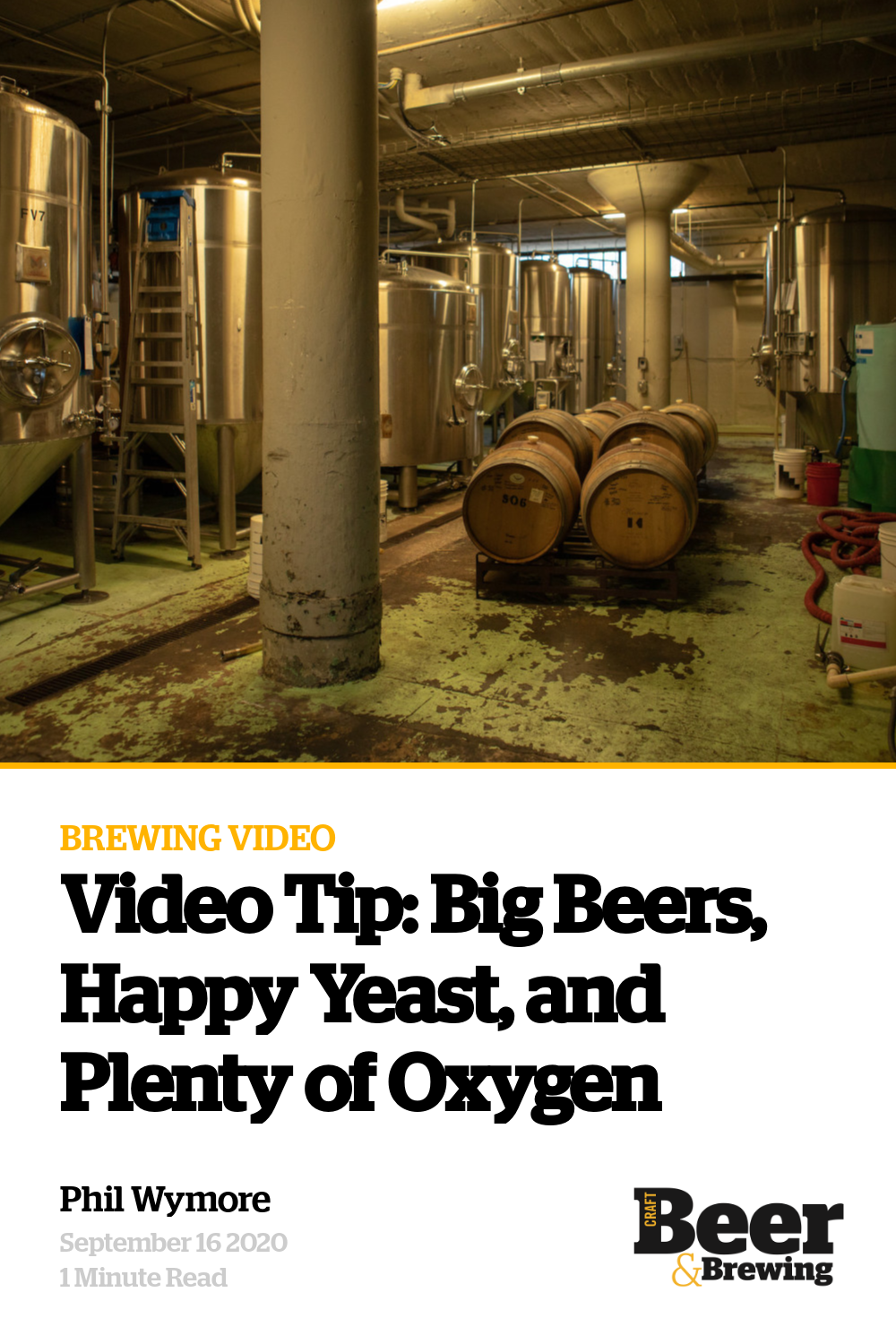 Video Tip Big Beers, Happy Yeast, and Plenty of Oxygen Craft Beer