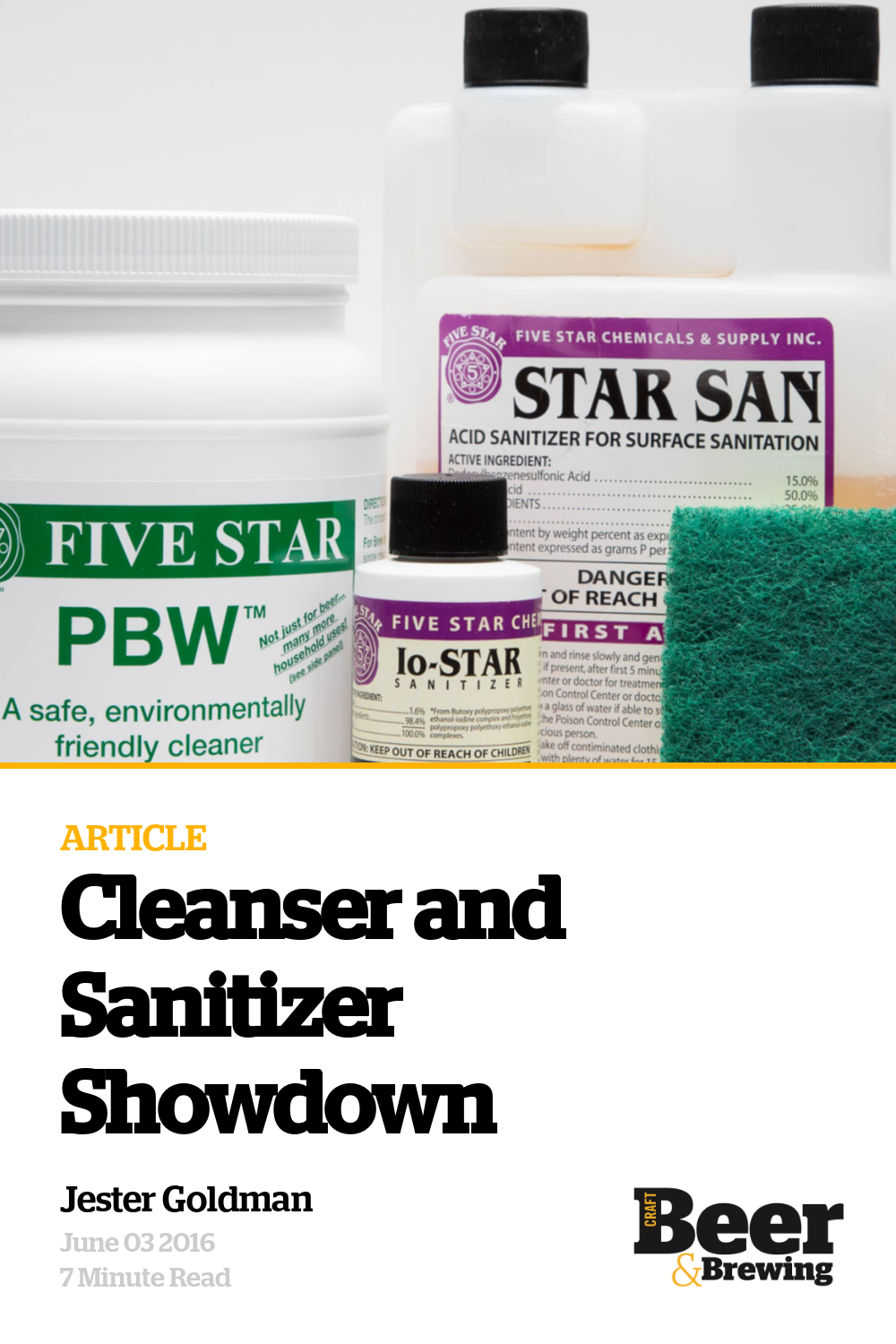 Cleanser and Sanitizer Showdown Craft Beer & Brewing