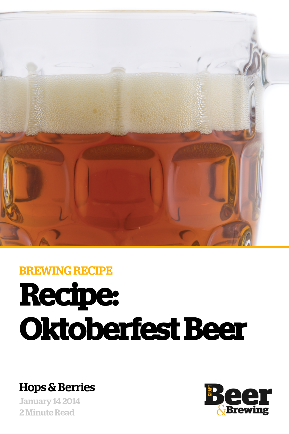 Recipe Oktoberfest Beer Craft Beer & Brewing
